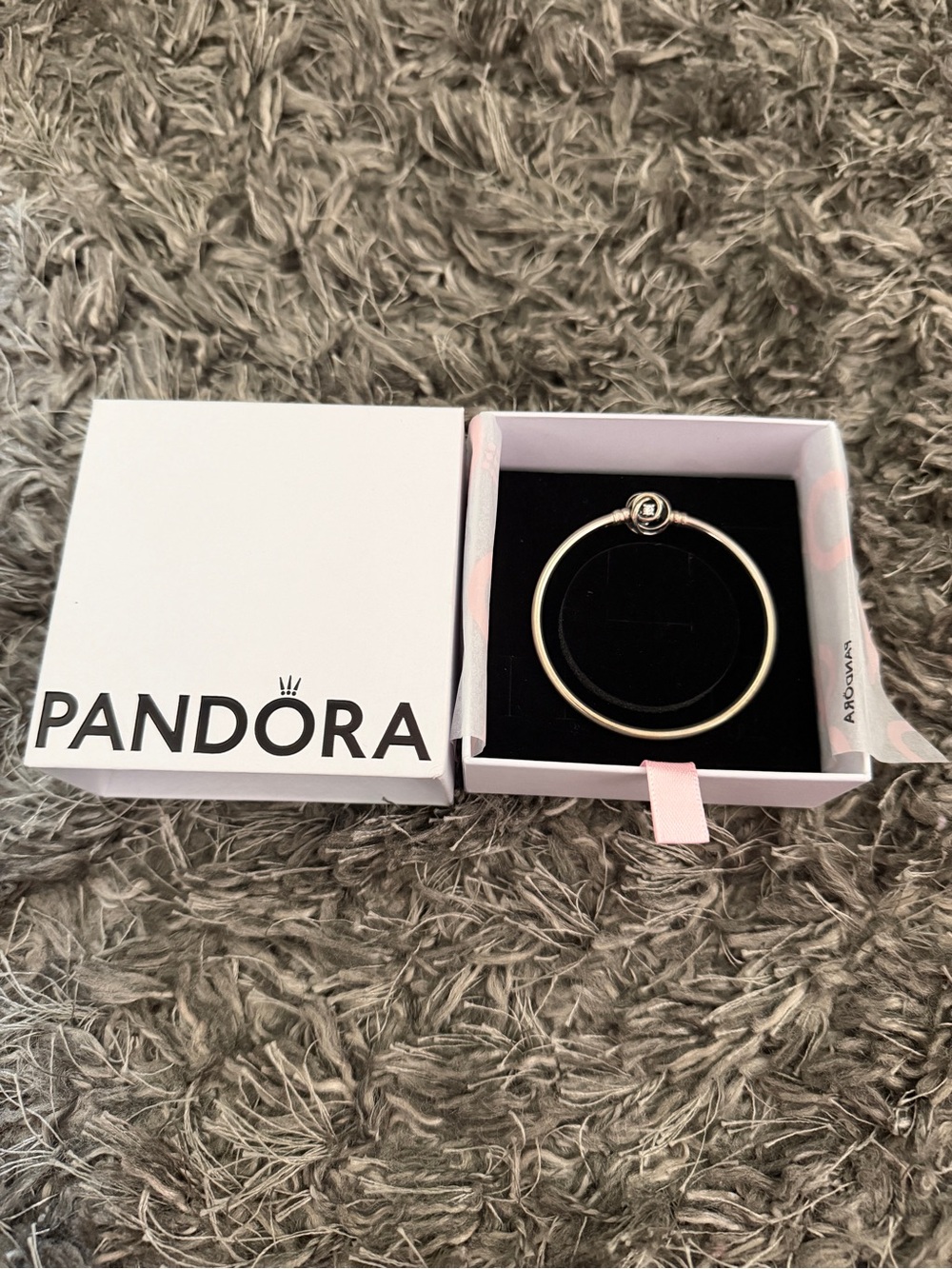 Auth. Pandora Silver Bangle Bracelet